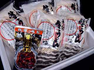 讃岐うどん(半生)と醤油豆セット